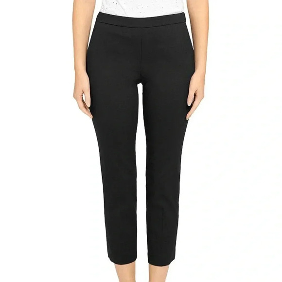 Theory Black Crop Pants - Picture 1 of 5